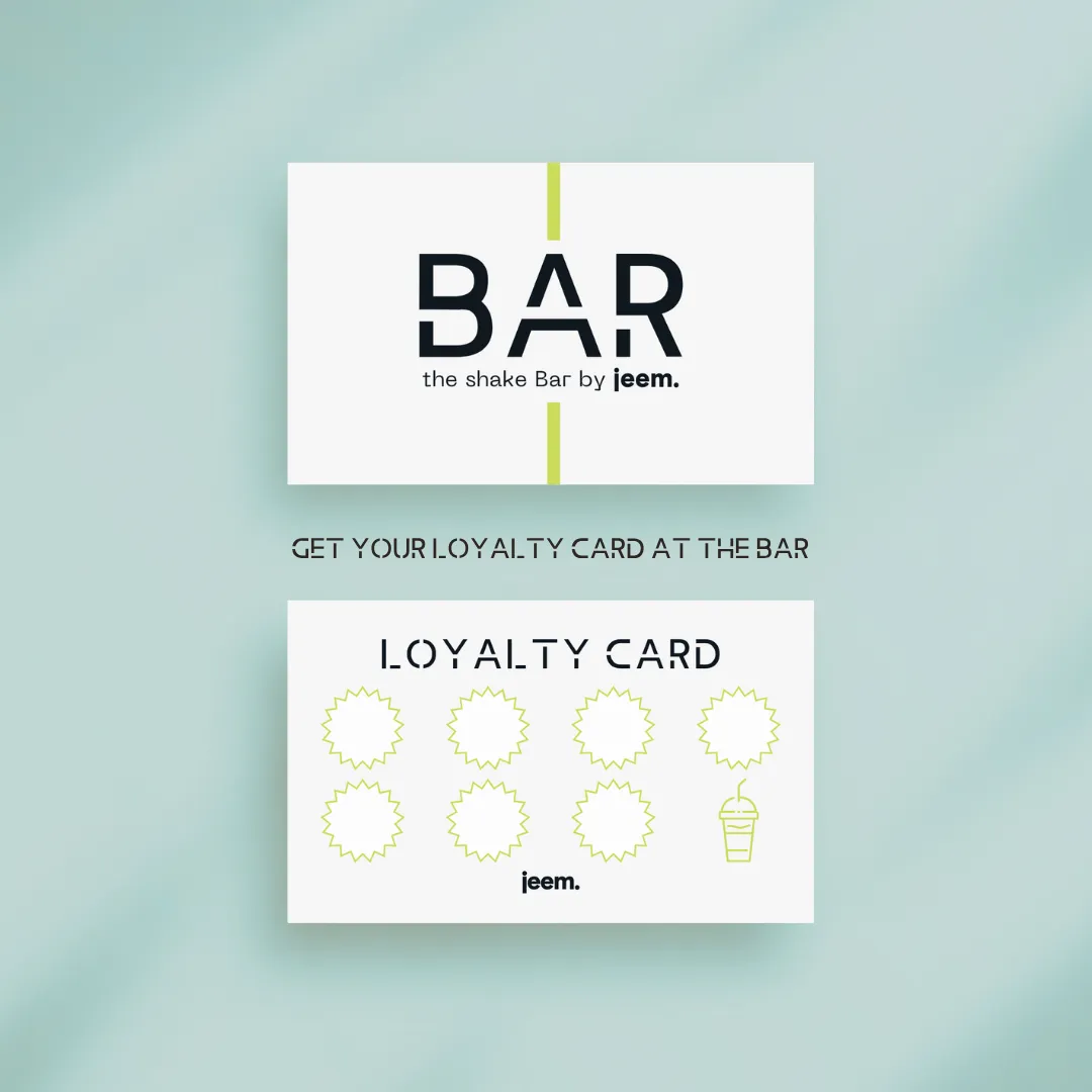 The BAR loyalty card
