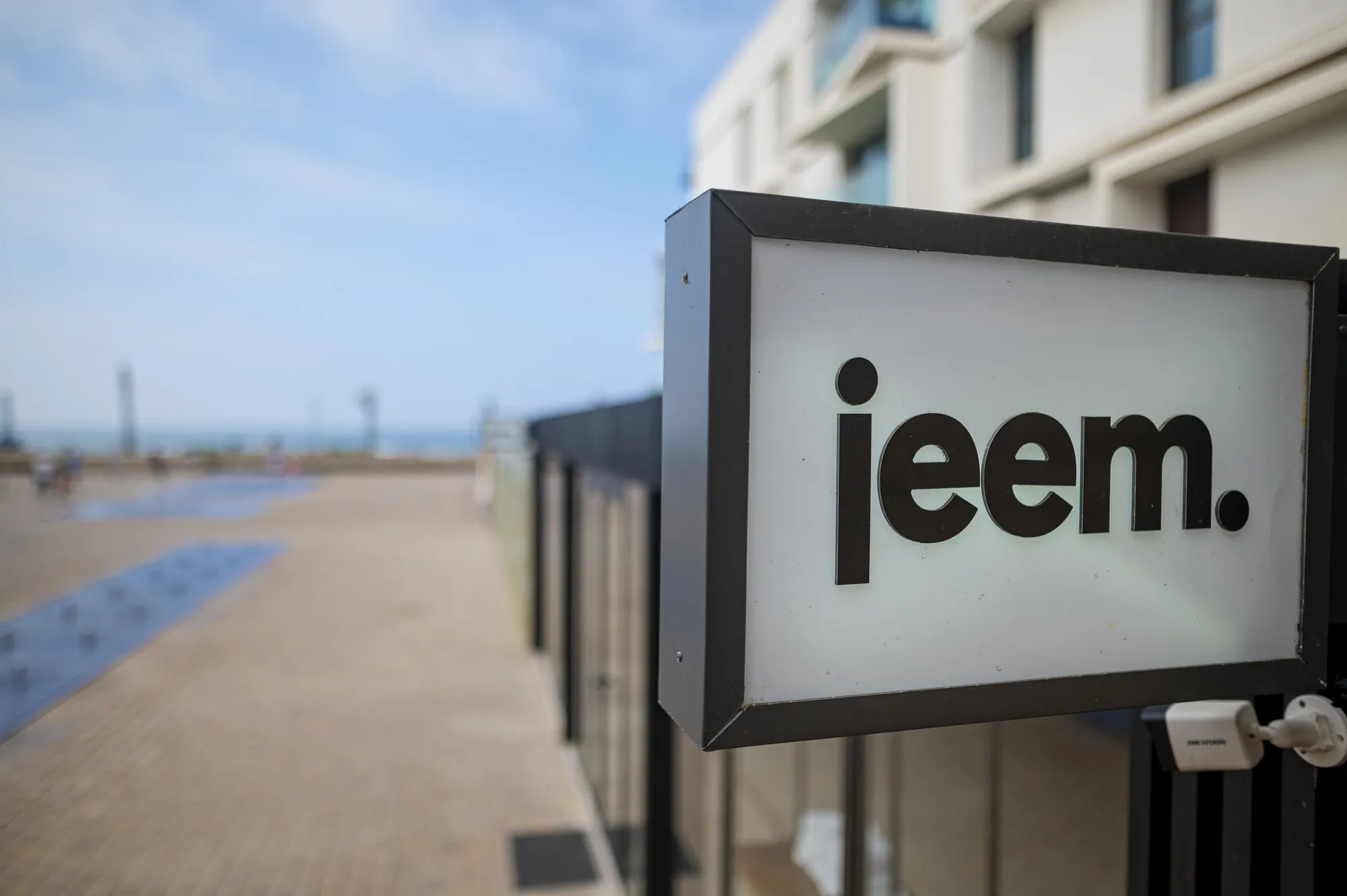 The jeem sign at Anfaplace, by the sea