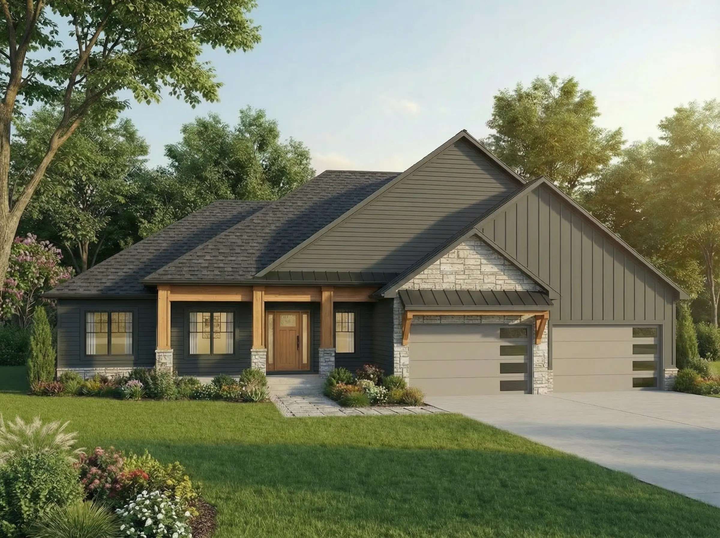 The Sedona Rambler – Executive model home by Eternity Homes LLC at Swedish Chapel Estates