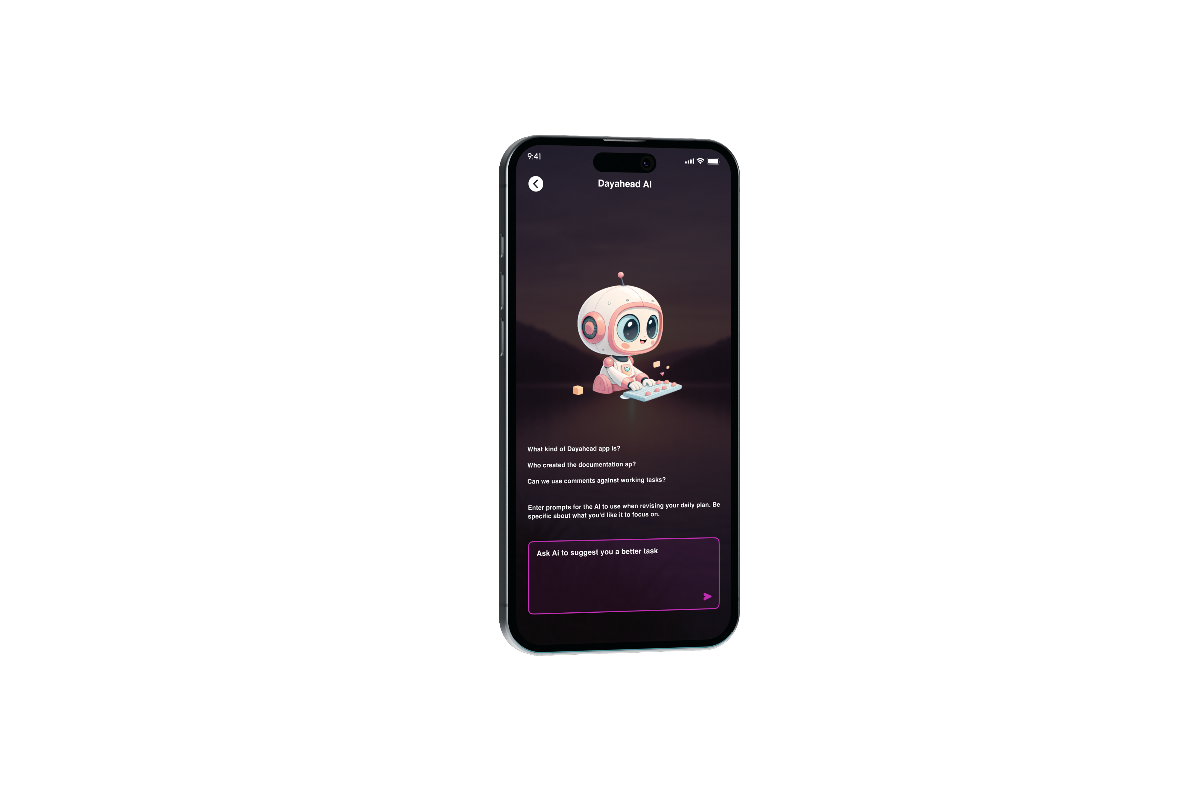 Day Ahead AI screen