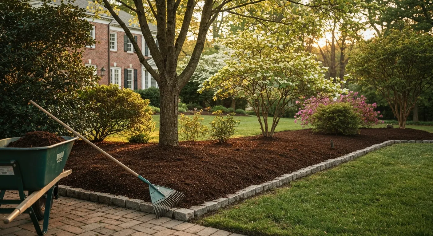 Mulch installation service in Fort Washington