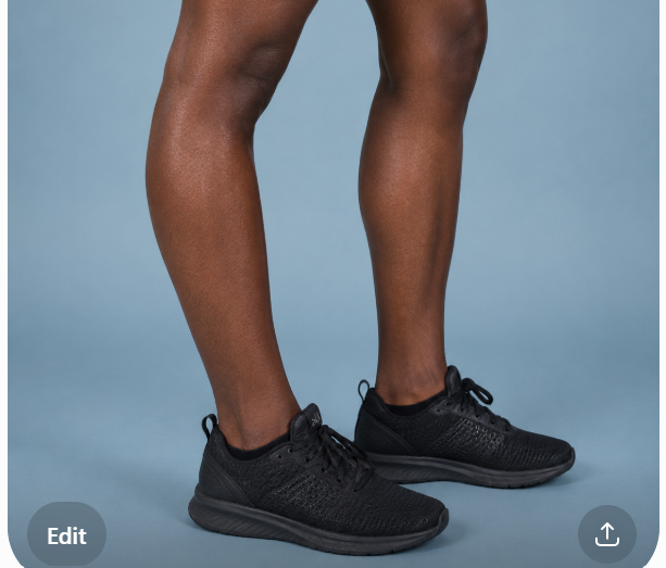 Black stroke survivor demonstrating knee hyperextension (genu recurvatum) while standing, showing the knee bending backwards beyond neutral alignment, a common gait abnormality after stroke that can affect walking, balance, and stability.