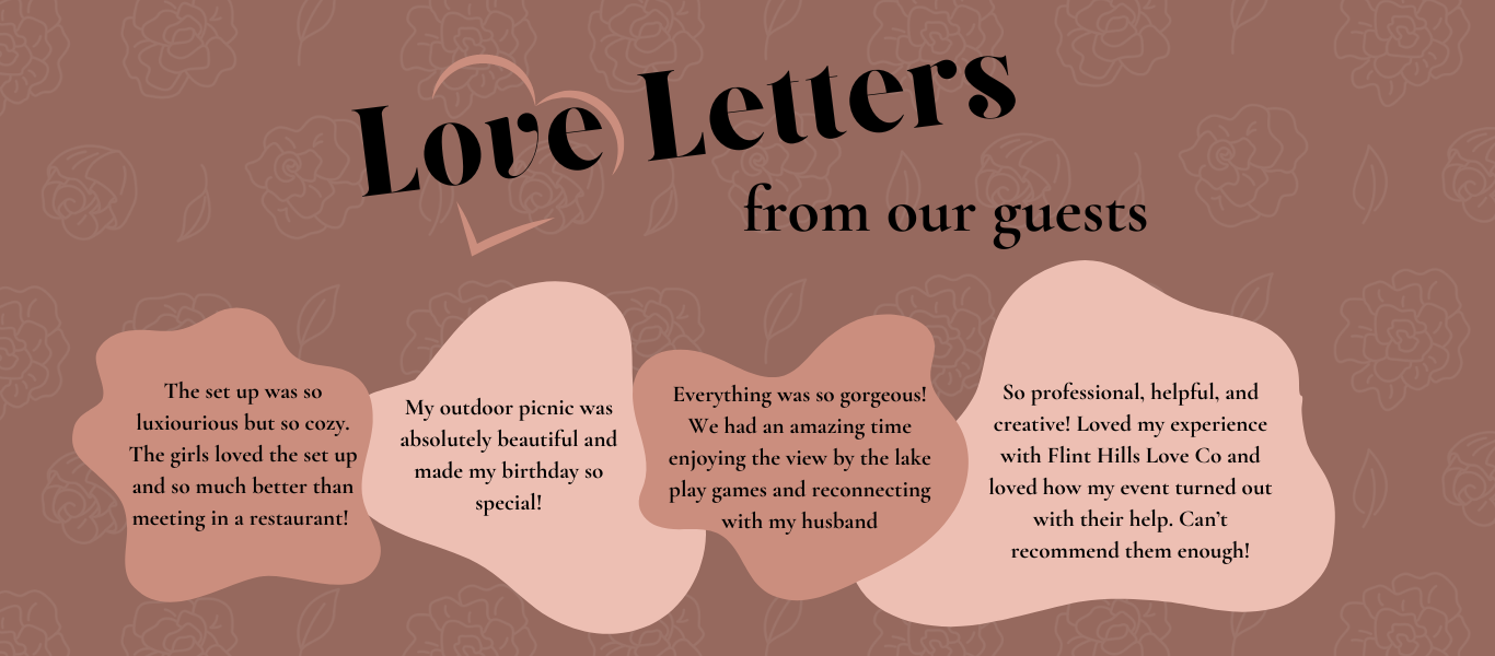 Luxury Picnics in Flint Hills Couple Date Night, Proposals, Mother's Day