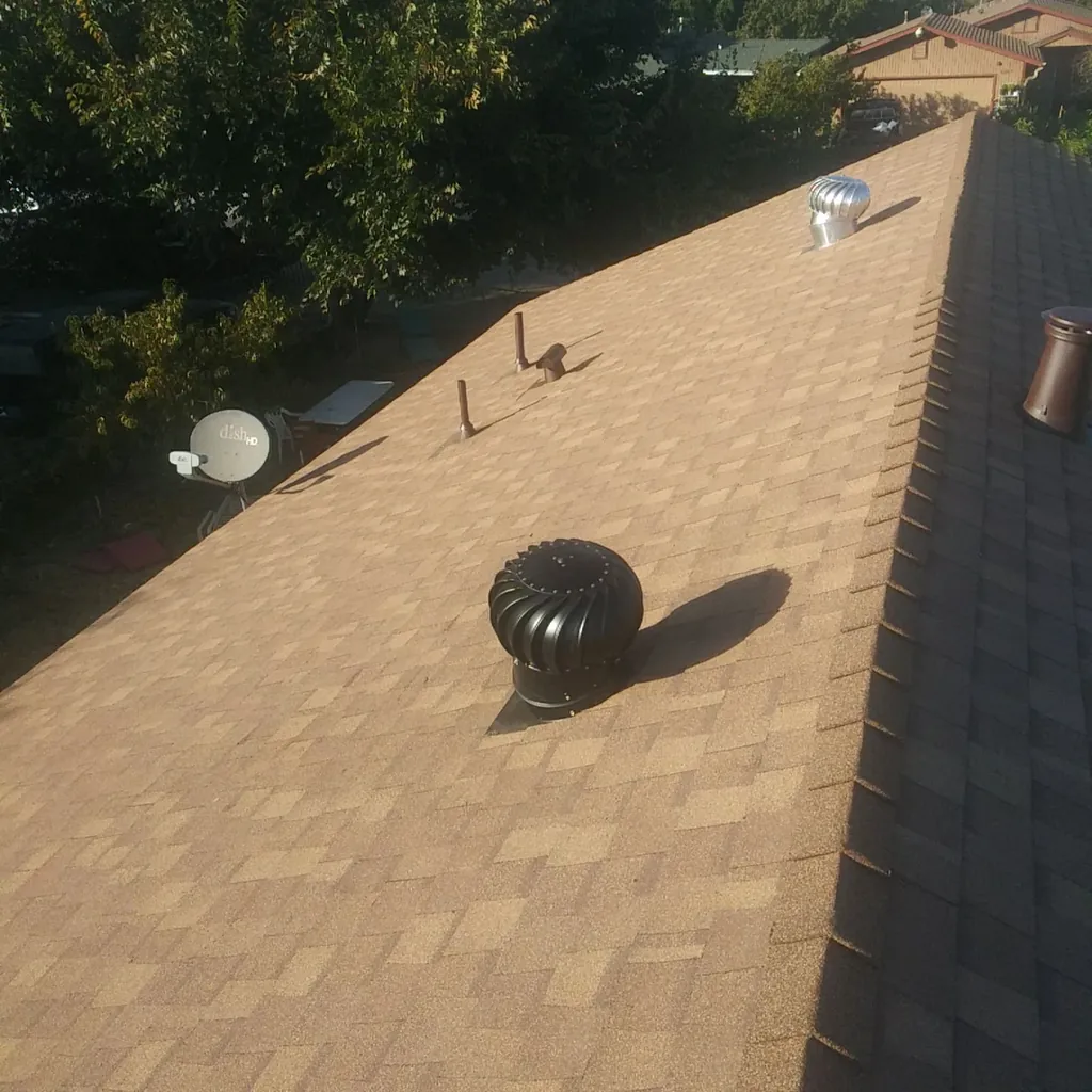 Roofer at work