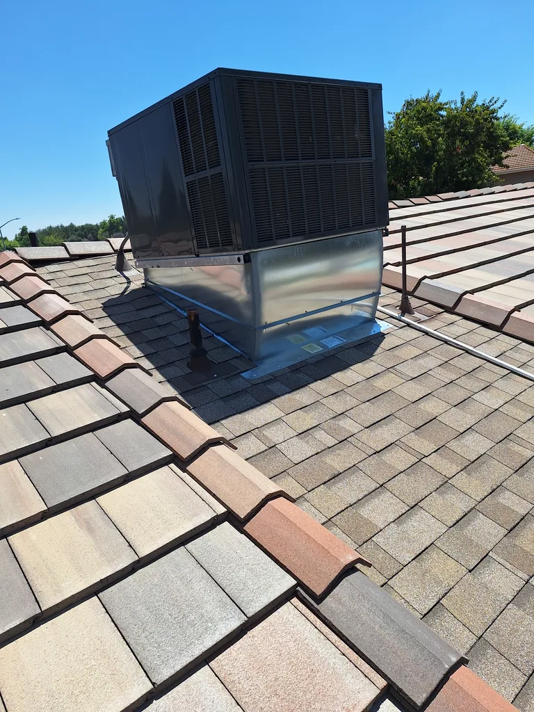 Roofing crew on a commercial roof