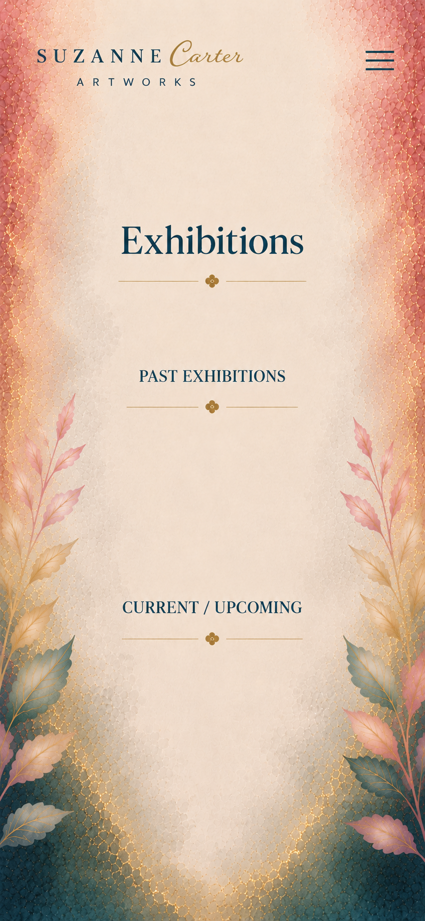 Suzanne Carter Exhibitions Mobile Page