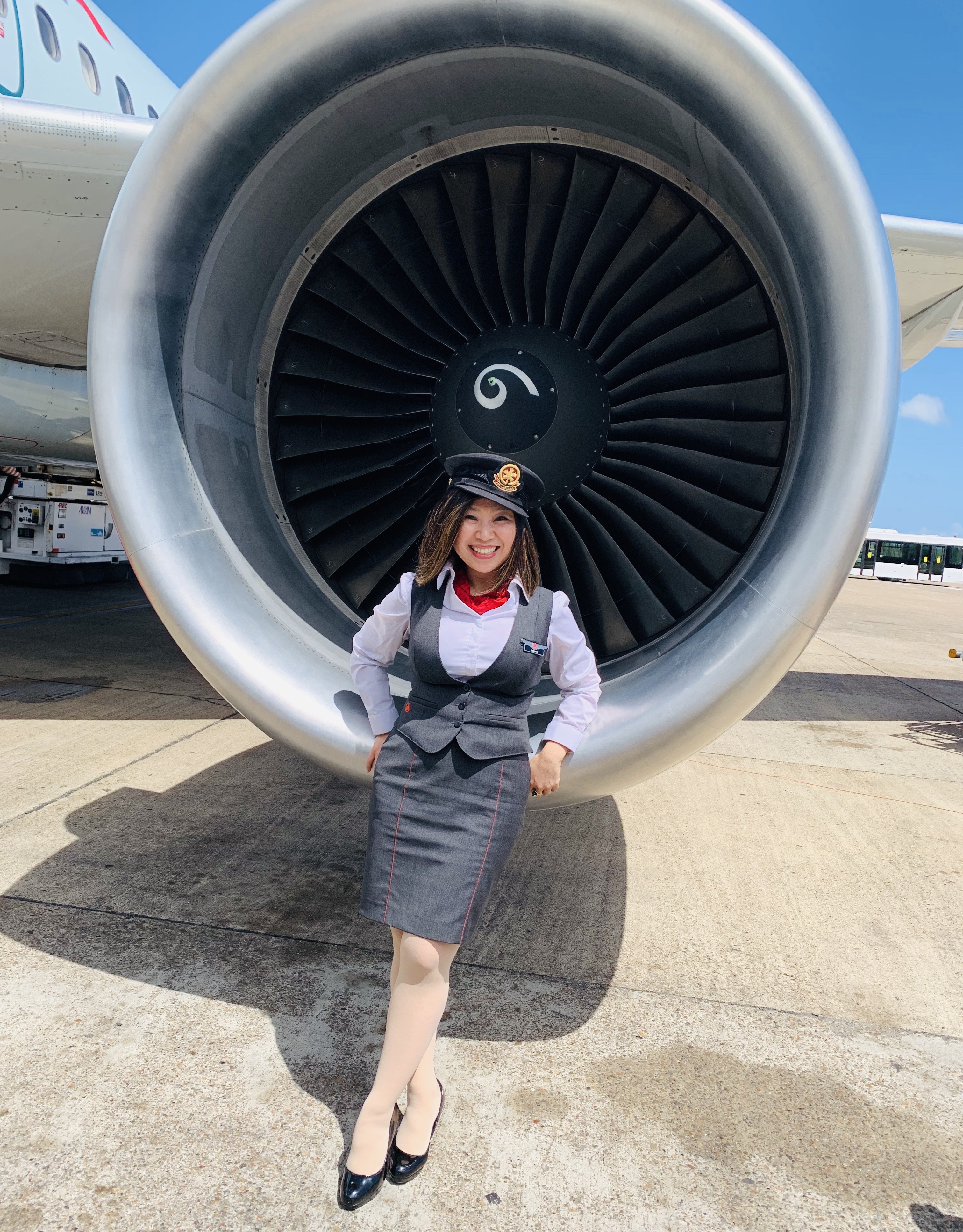 Me with an airplane engine
