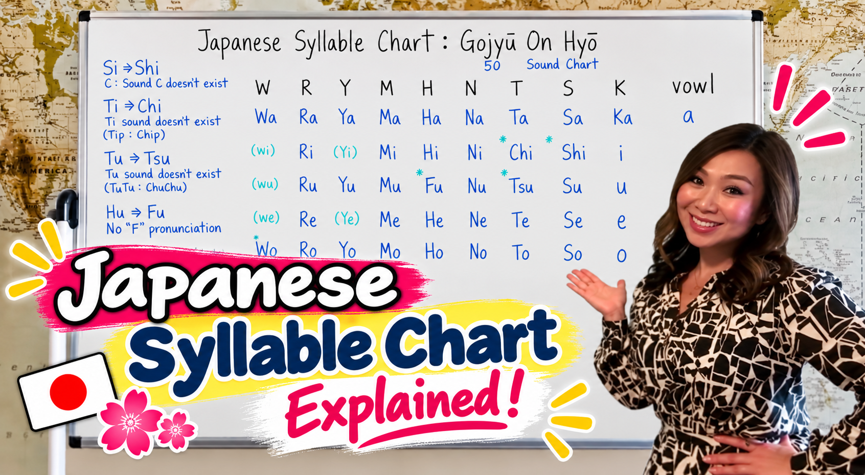 Japanese Gojūonhyō (五十音表) syllable chart explained for beginners Japanese Gojūonhyō (五十音表) syllable chart explained for beginners