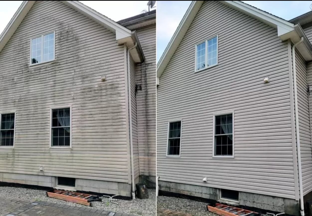 Full house soft wash exterior cleaning by SV Exterior Home Cleaning in Sonoma County