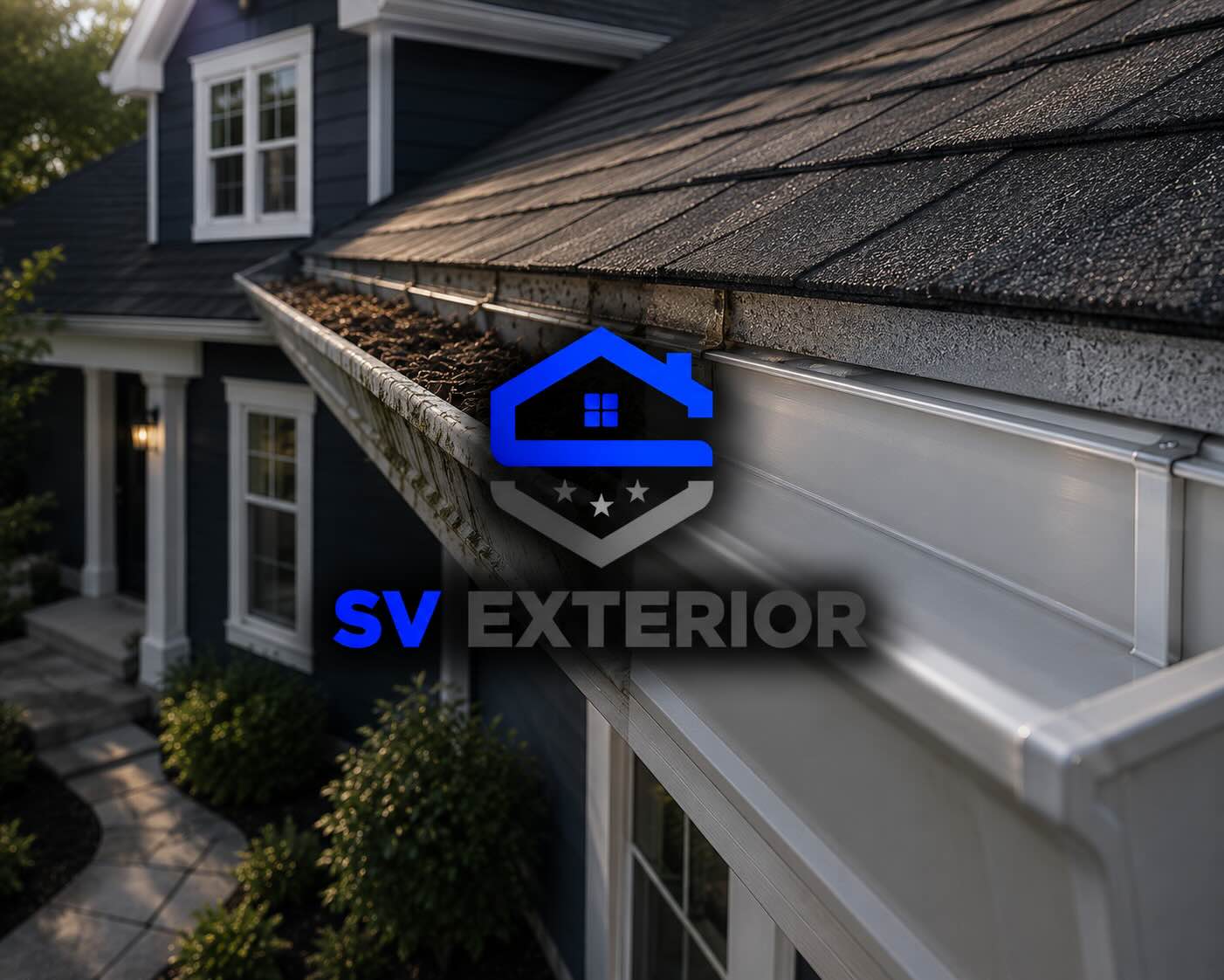 Before and after exterior cleaning results gallery by SV Exterior Home Cleaning in Sonoma County