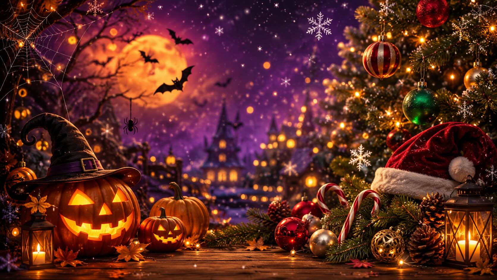 Halloween and Christmas holiday light installation by SV Exterior Home Cleaning in Sonoma County