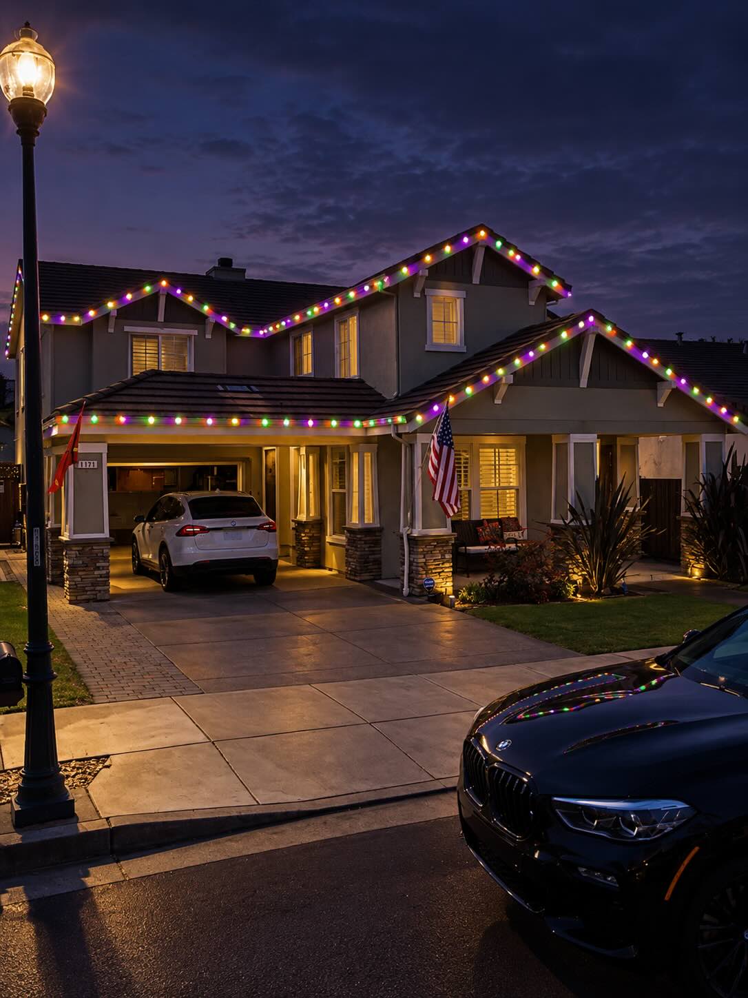 Halloween light install Windsor
