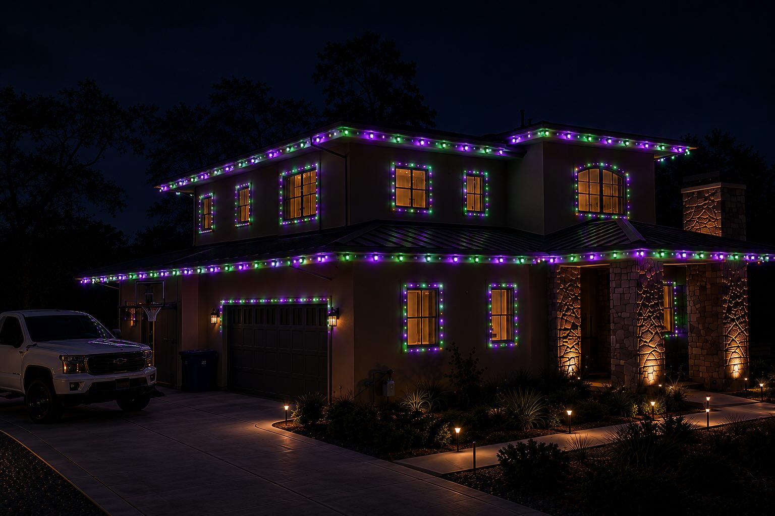 Halloween light install Windsor