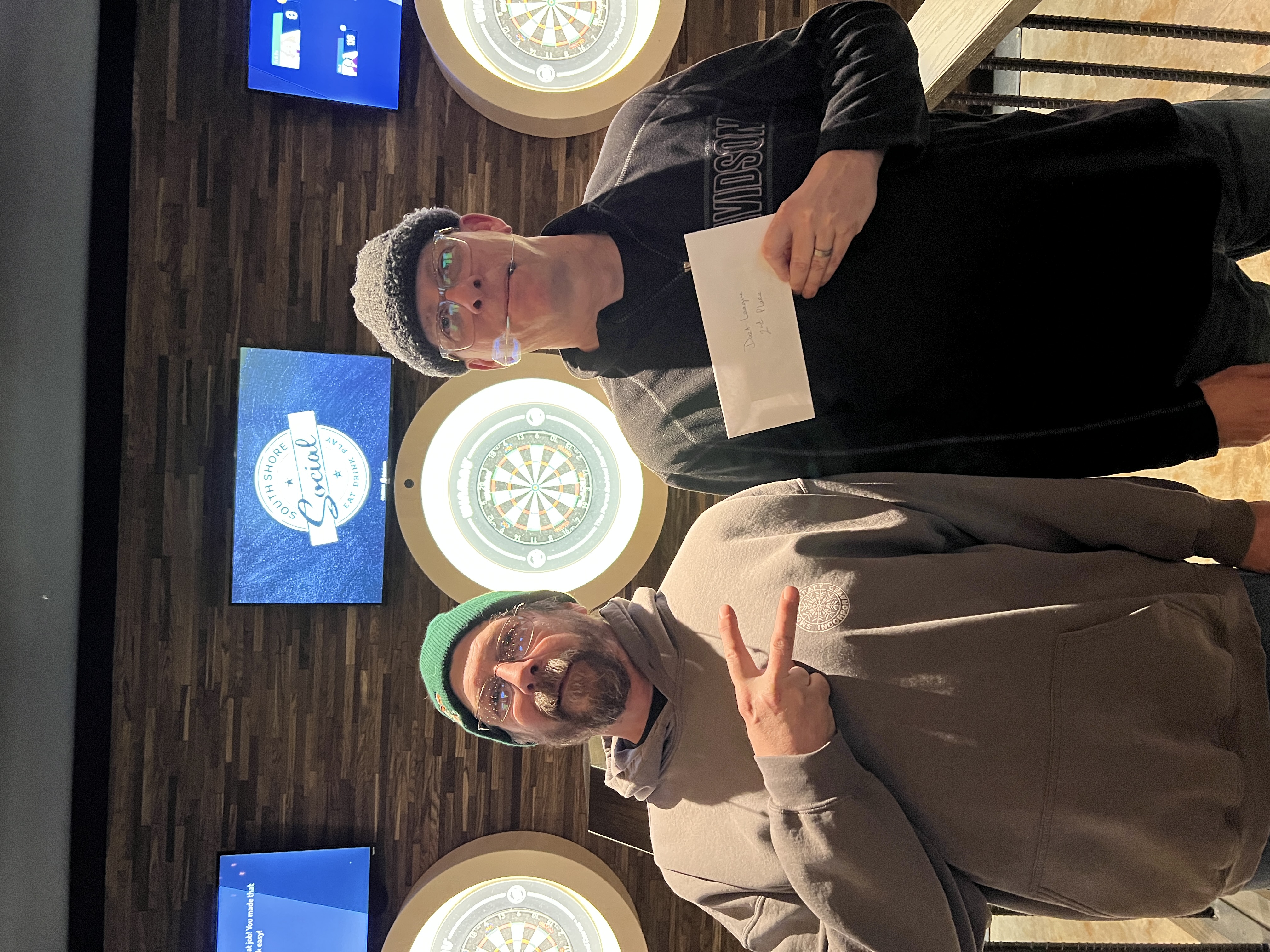 Dart league second place