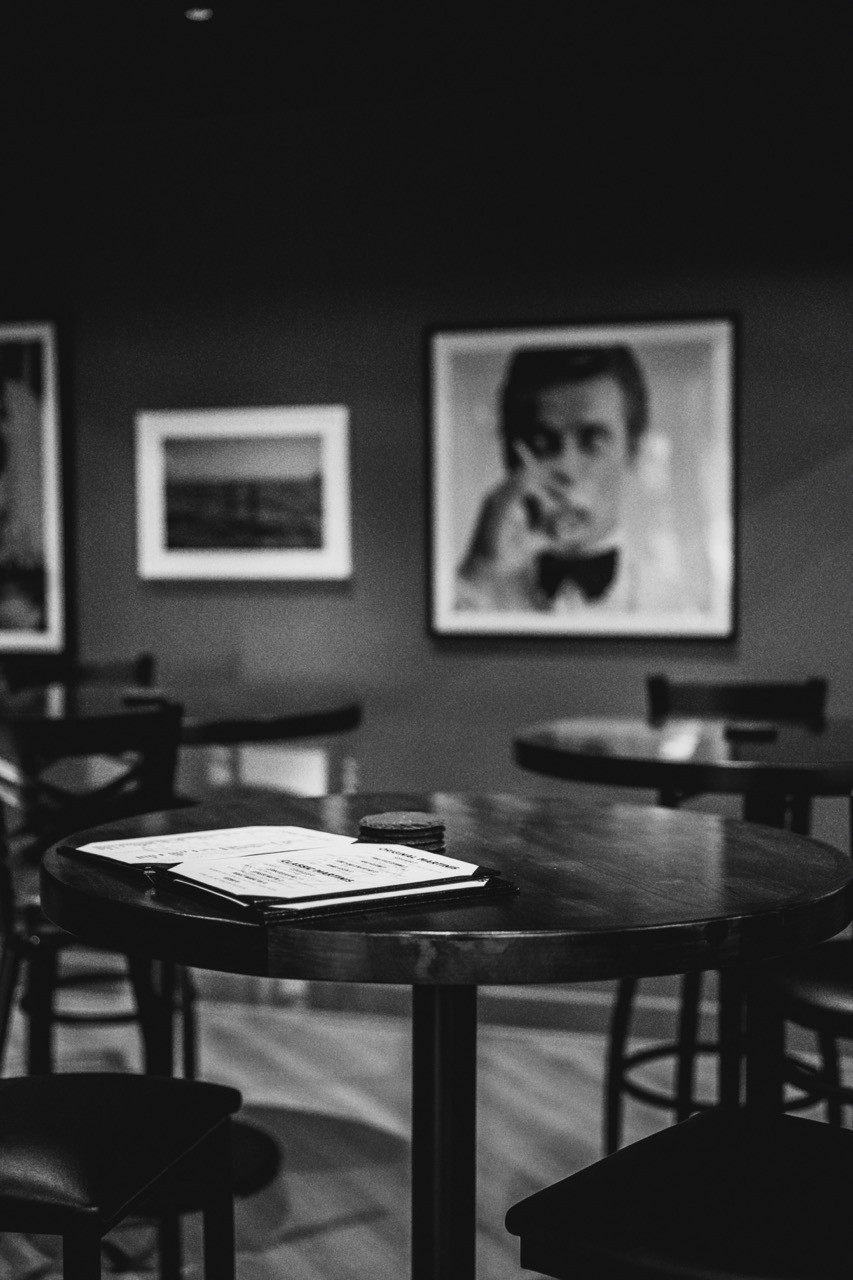 Moody table setting with portrait