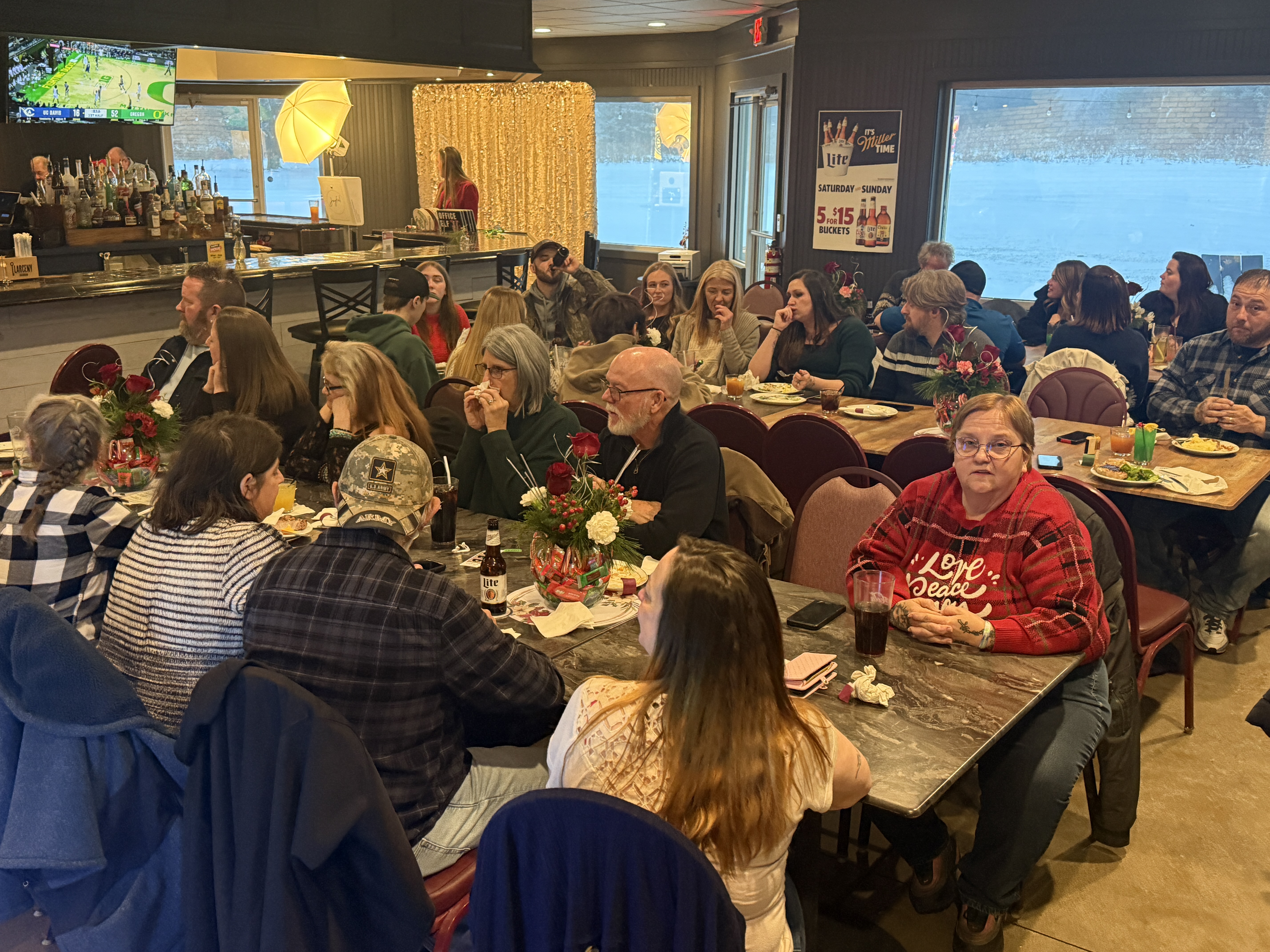 Dining room event setup