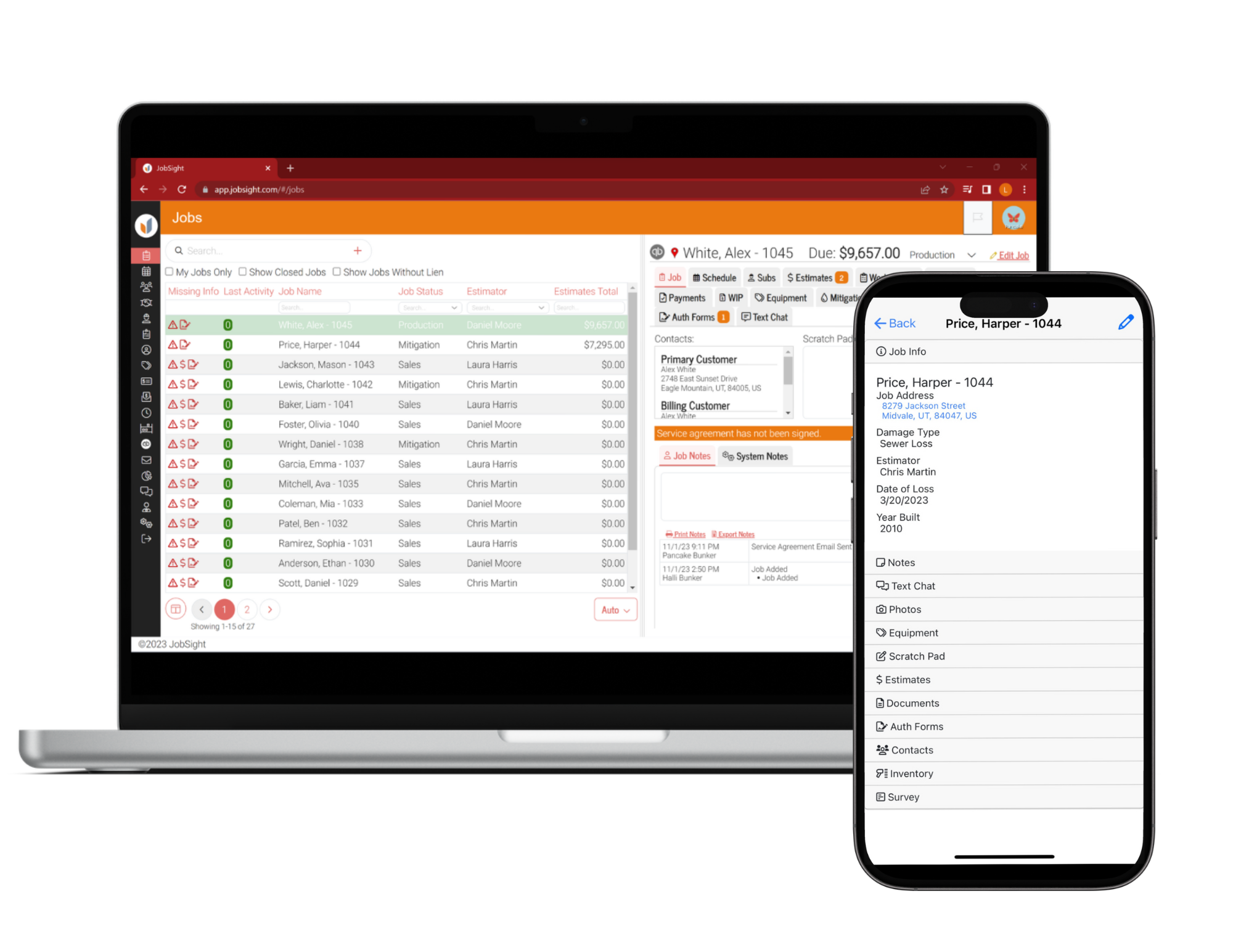 Jobsight Layout SaaS Agreement | JobSight Restoration Management Software