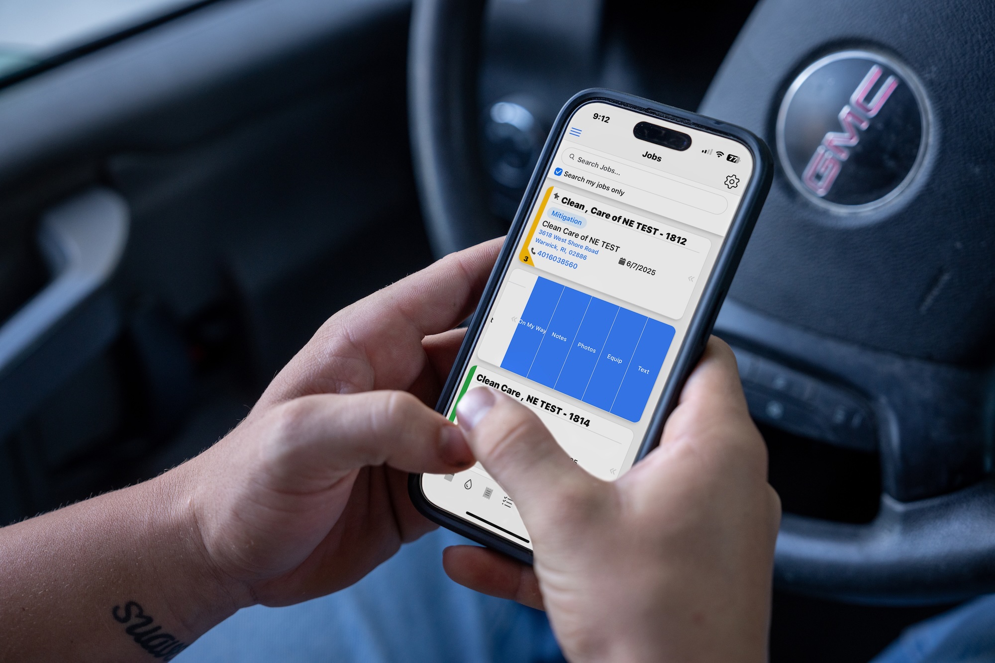 JobSight Power Swipe easy customer communication 