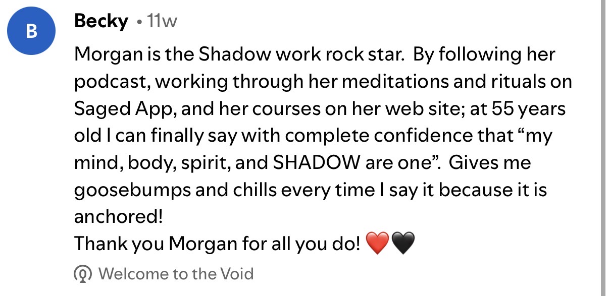 Love, Light & Black Holes podcast listener review, screenshot 4