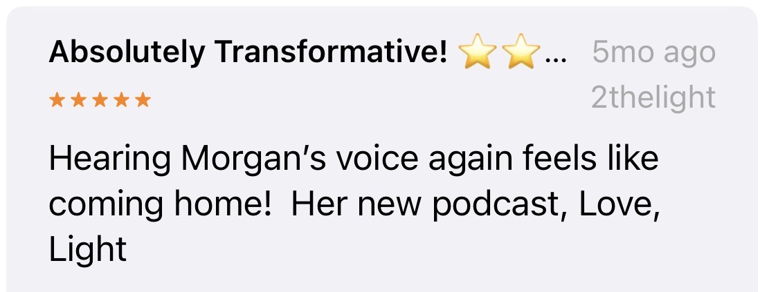 Love, Light & Black Holes podcast listener review, screenshot 1