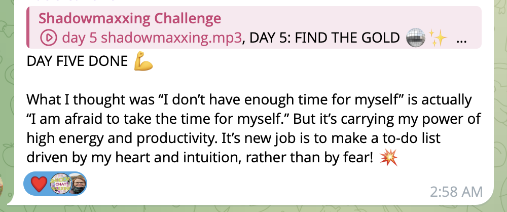 Shadowmaxxing testimonial