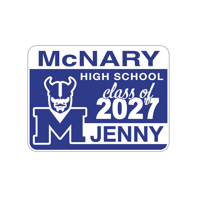 McNary Grad Sign with Name
