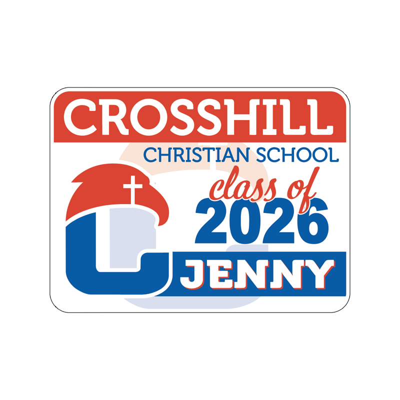 Crosshill Christian Grad Sign with Name