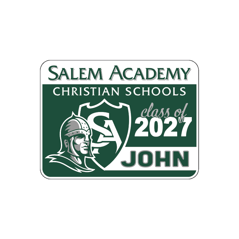 Salem Academy Grad Sign with Name