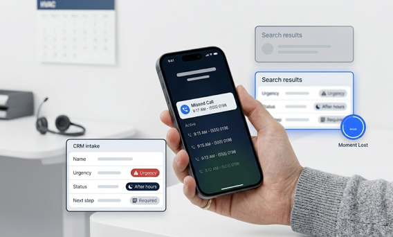 Context delivered before the pickup