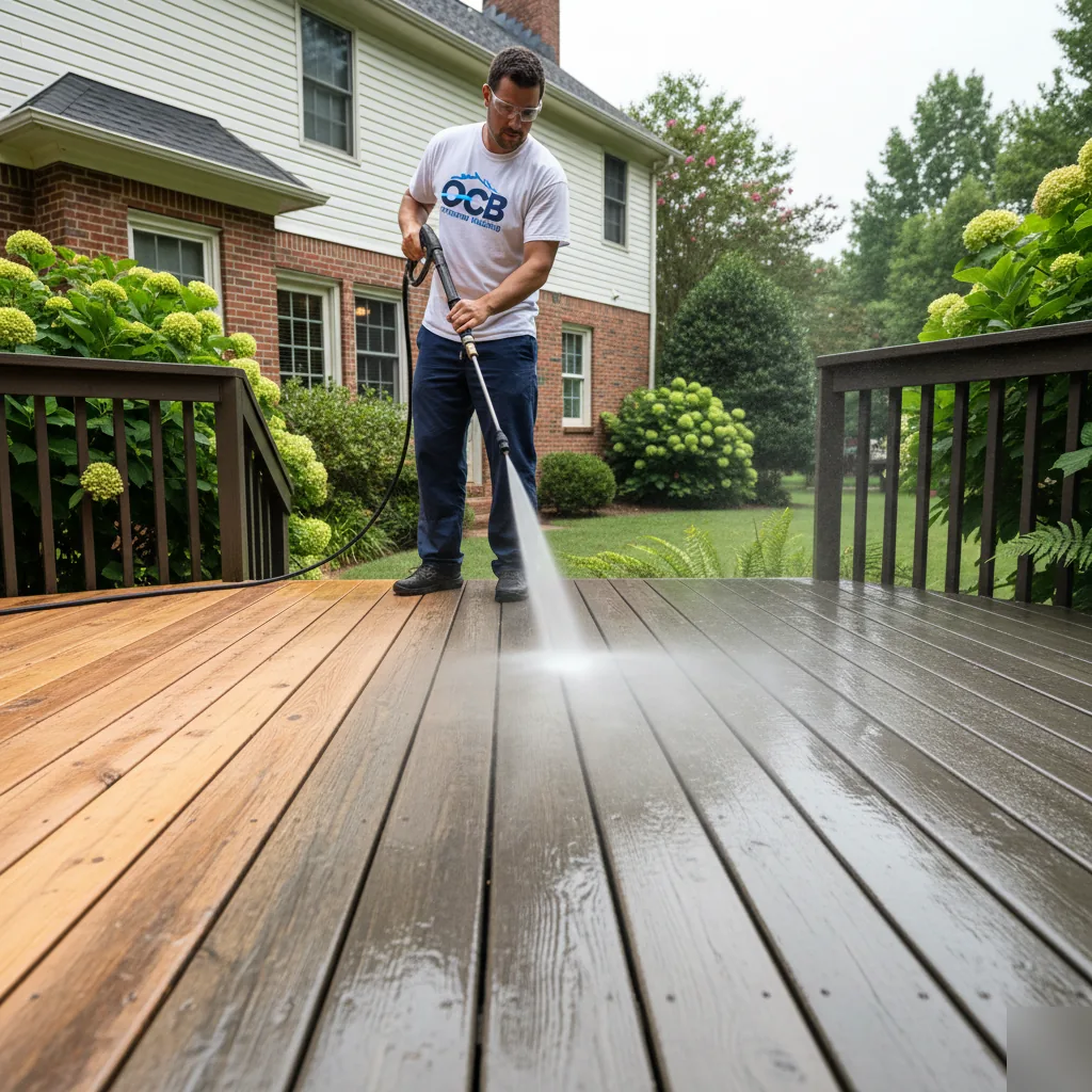 Deck staining in Cumming GA