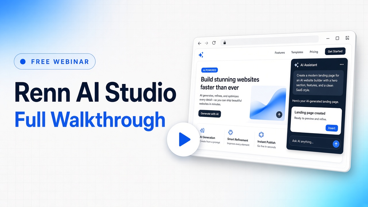 Renn AI Studio full walkthrough