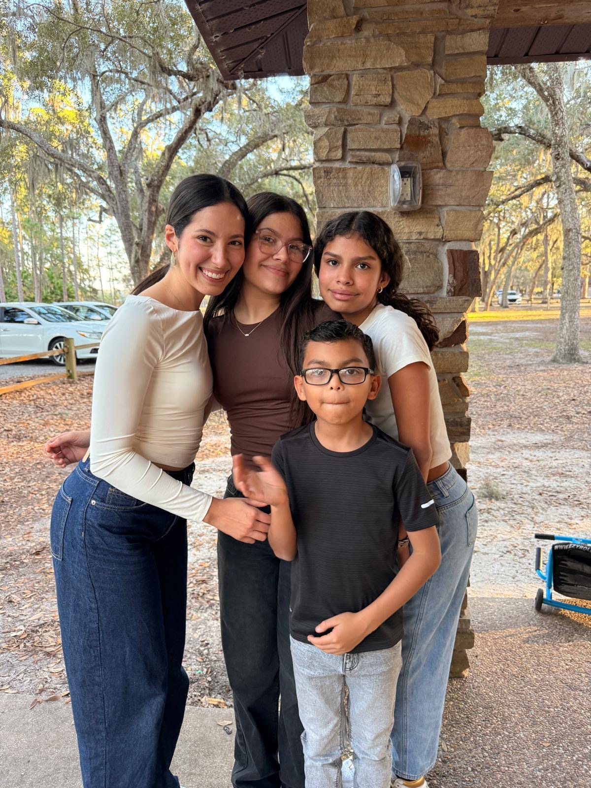 Mini Boss founder with students