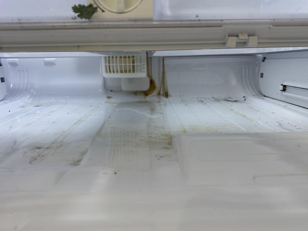 Water buildup at bottom of Samsung refrigerator Water buildup at bottom of Samsung refrigerator