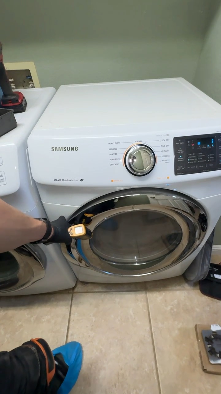 Samsung dryer temperature checked after heating element replacement in Winters, California Samsung dryer temperature checked after heating element replacement in Winters, California