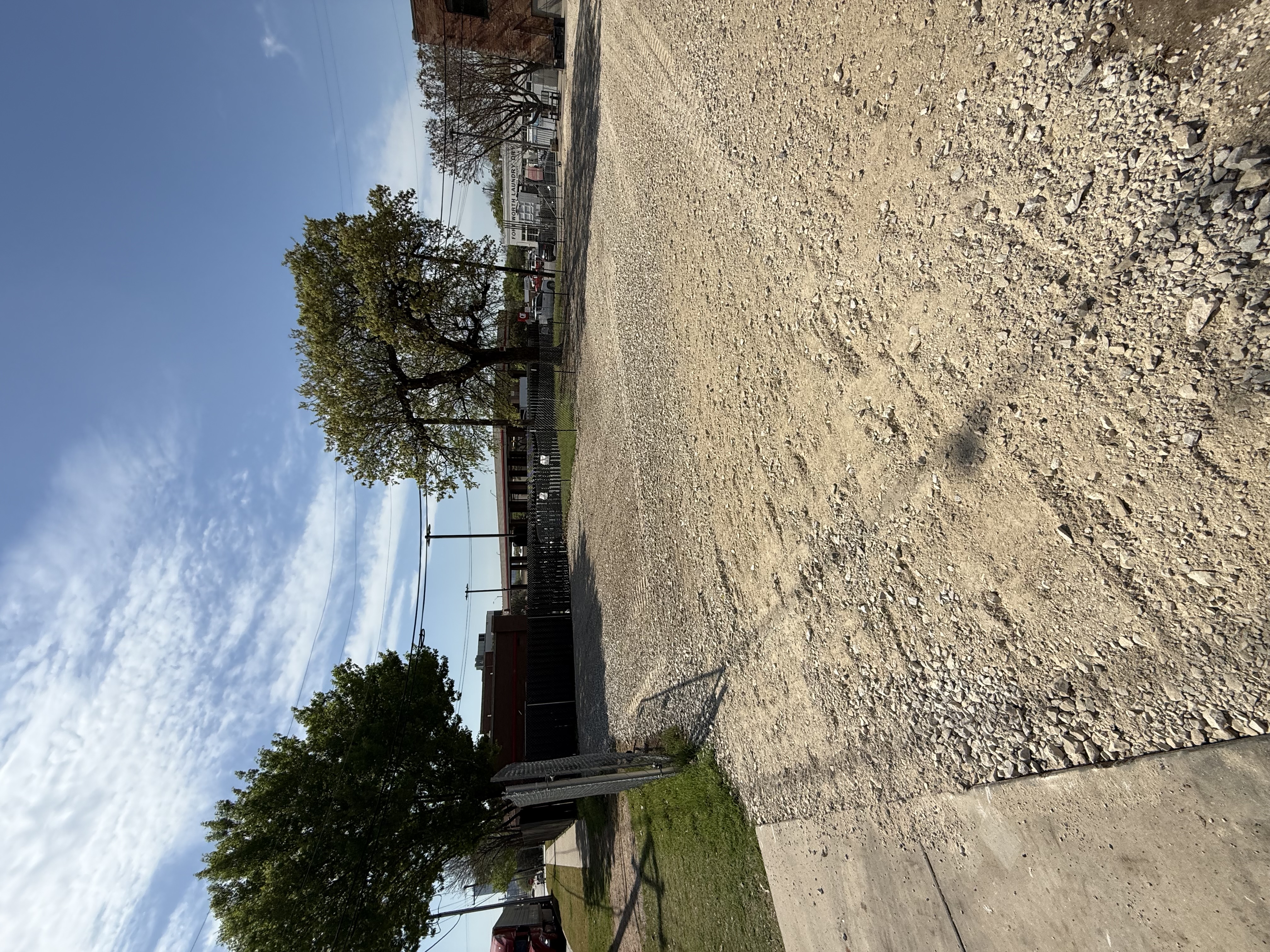 Erosion control wall installation on a Texas hillside property