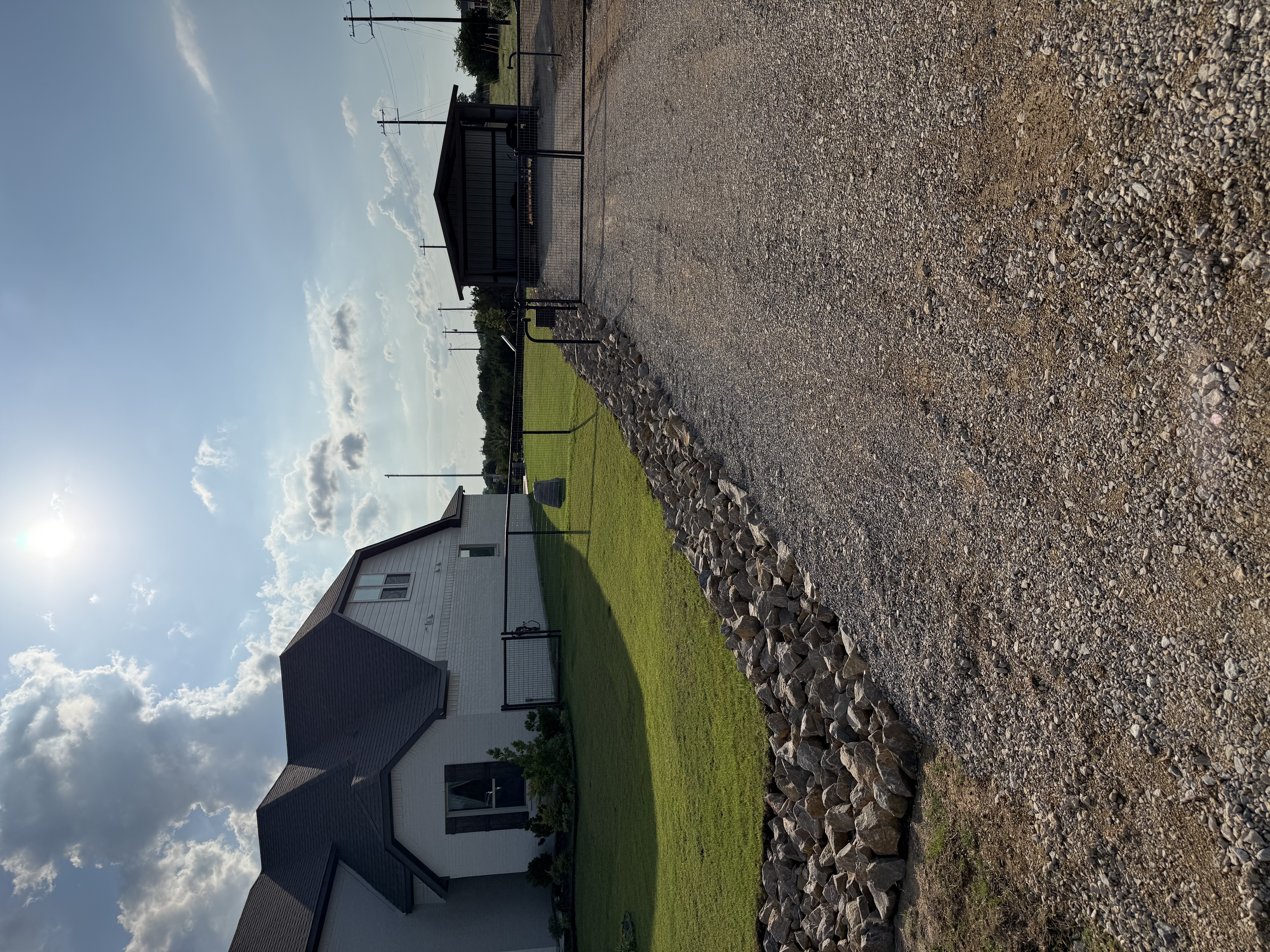 Drainage system design and installation for a North Texas property