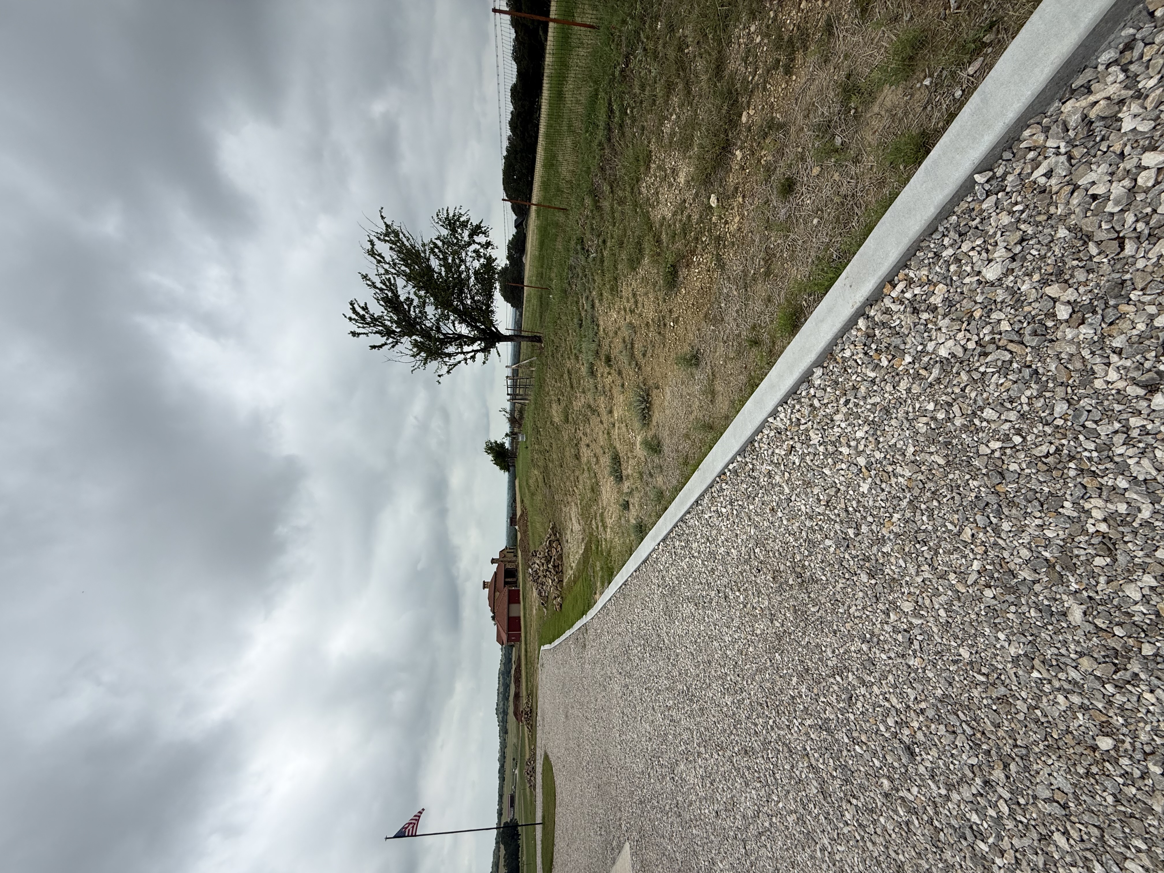 Driveway repair and regrading on a rural Texas property