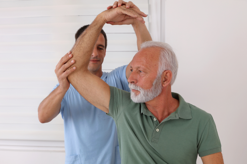Healthy Slidell senior chiropractic treatment.