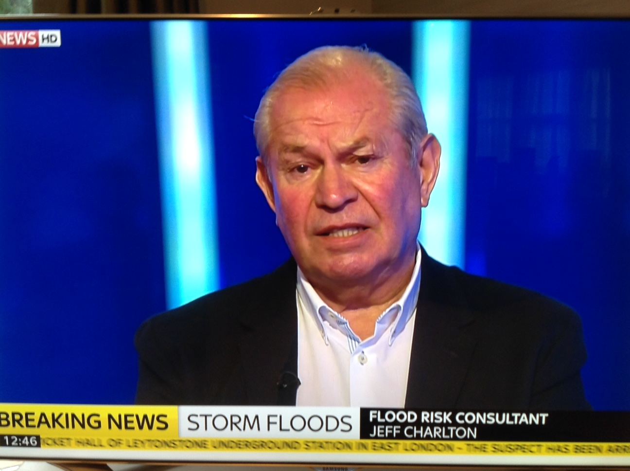 Jeff Charlton interviewed on the news