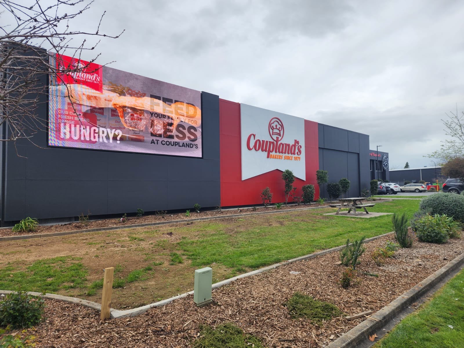 Couplands Bakery commercial repaint exterior with crisp Dulux Weathershield finish