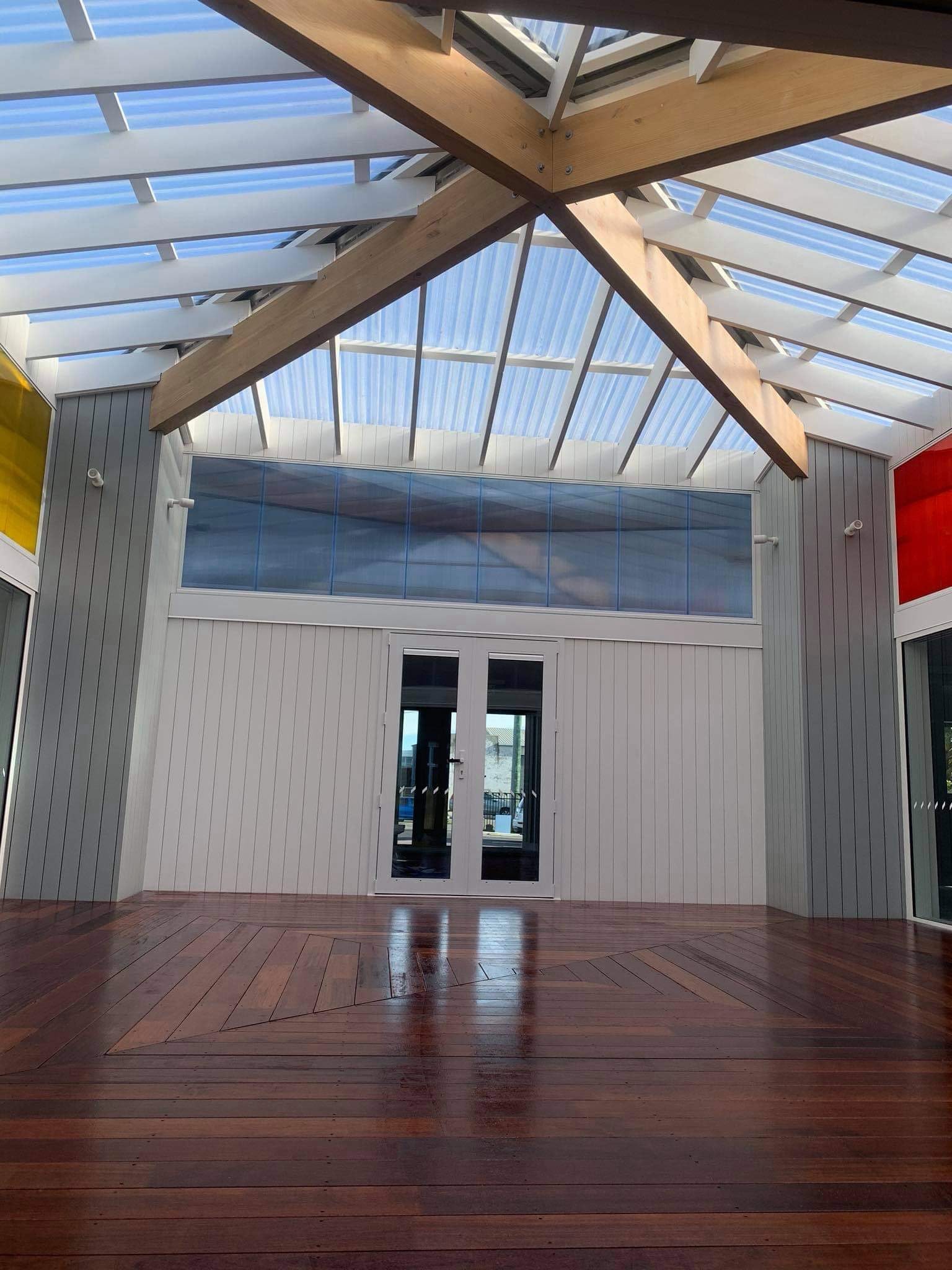 Commercial interior with crisp painted walls