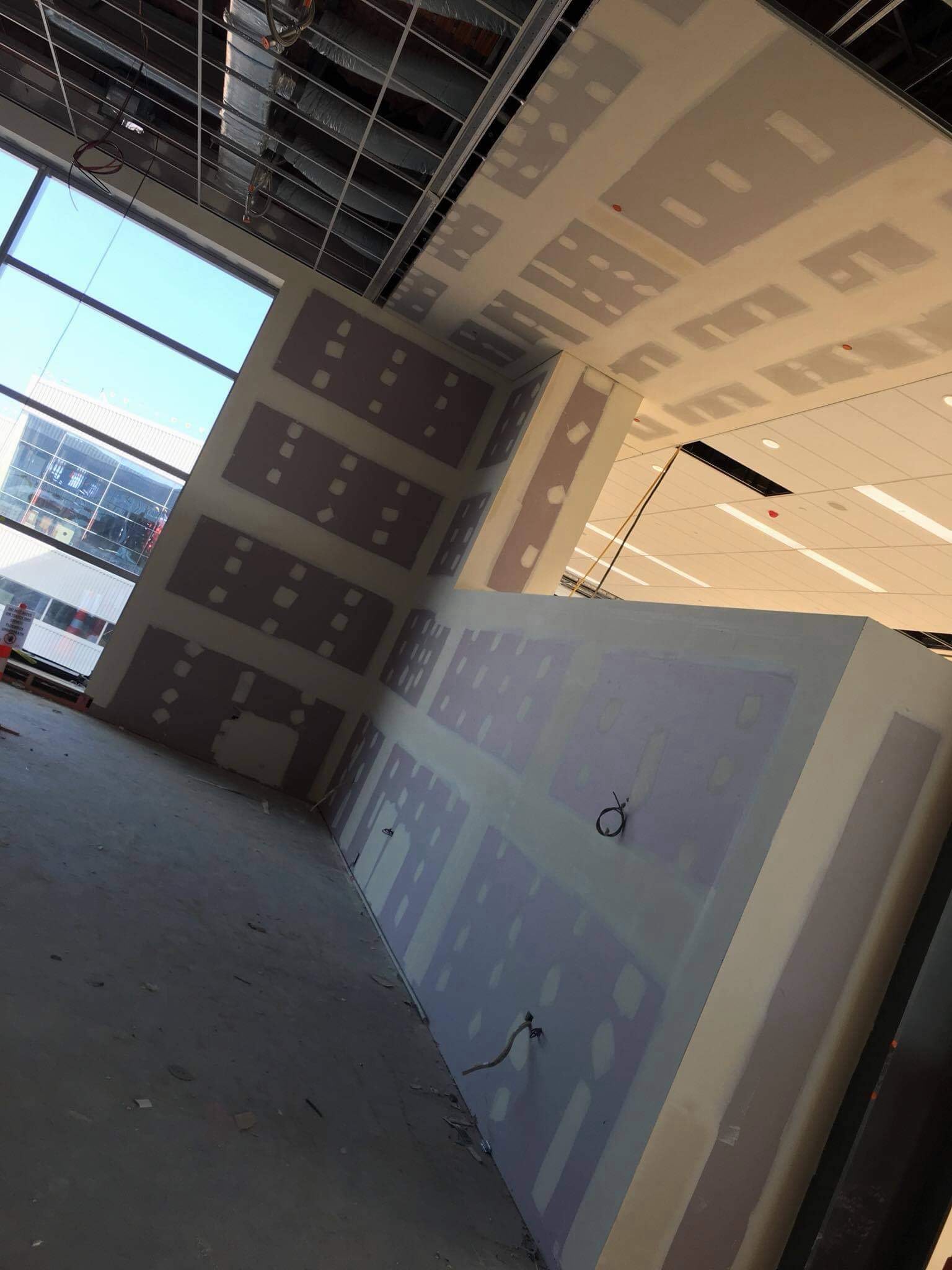 Smooth, properly finished walls ready for painting