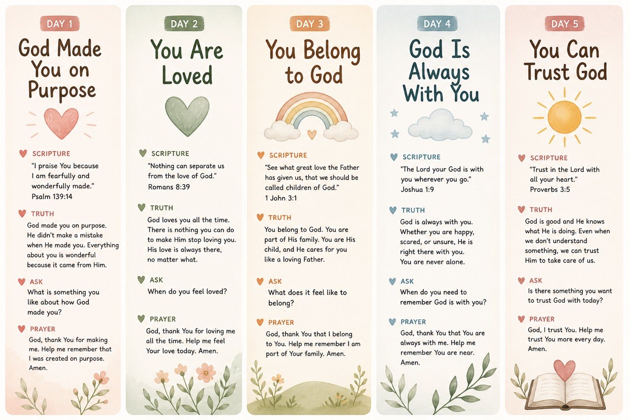 Speak truth over your kids daily with a simple Christian devotional
