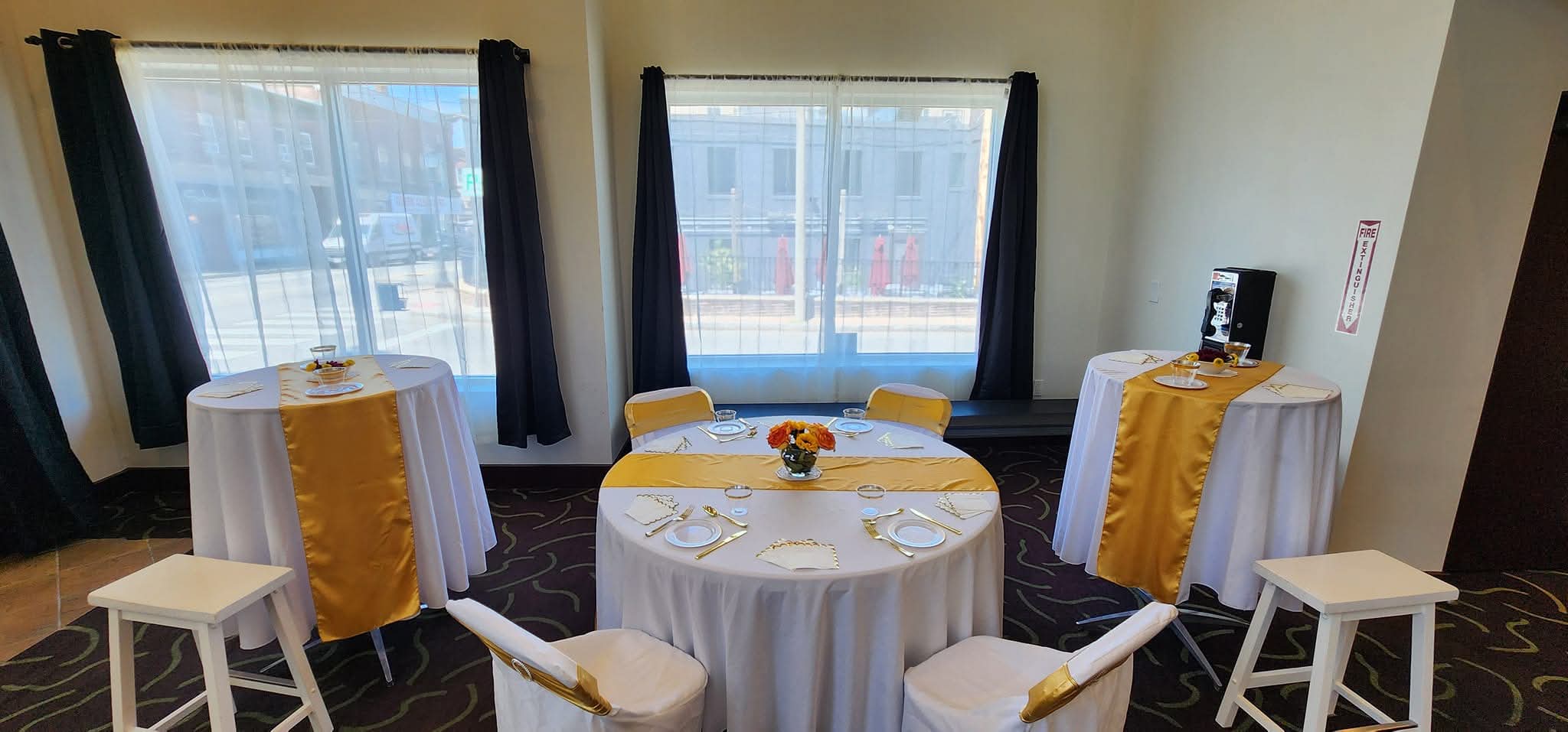 Elegant private event setup