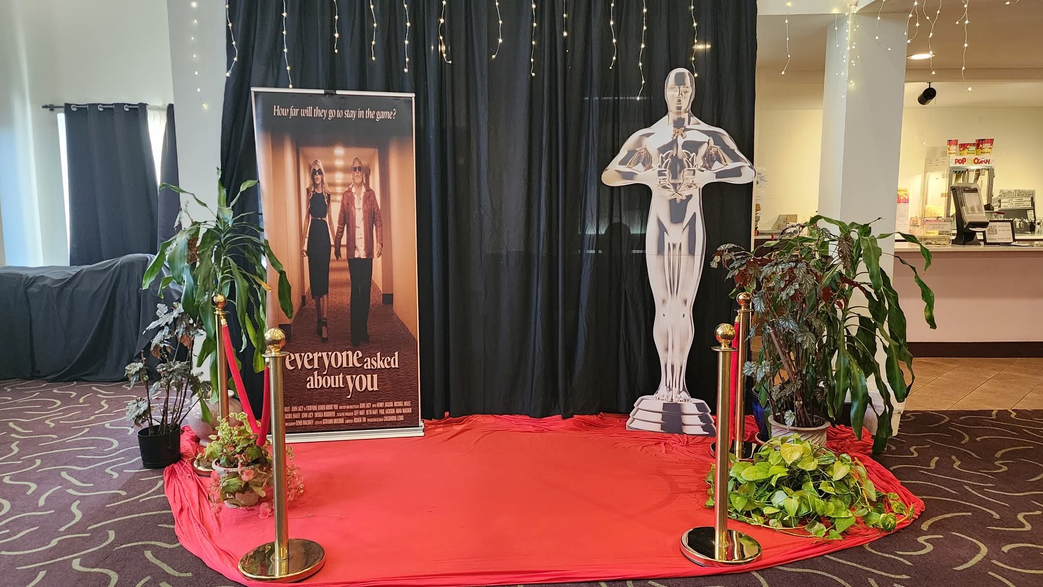 Red carpet premiere with photo op