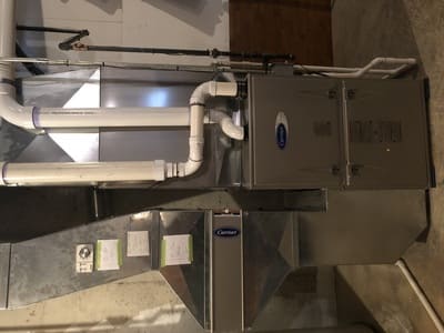 Gas piping in Dundee Township