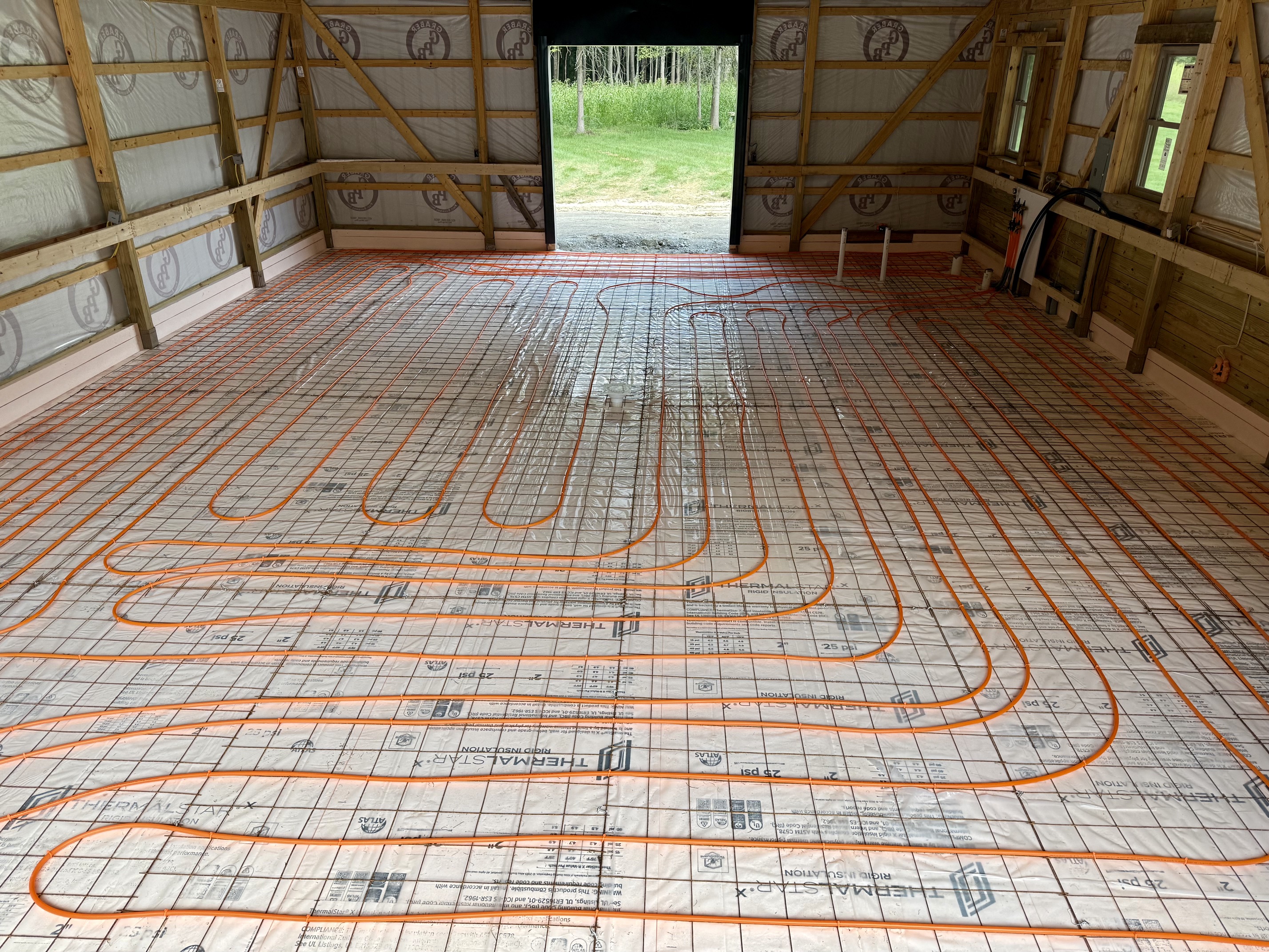 Gas piping in Dundee Township