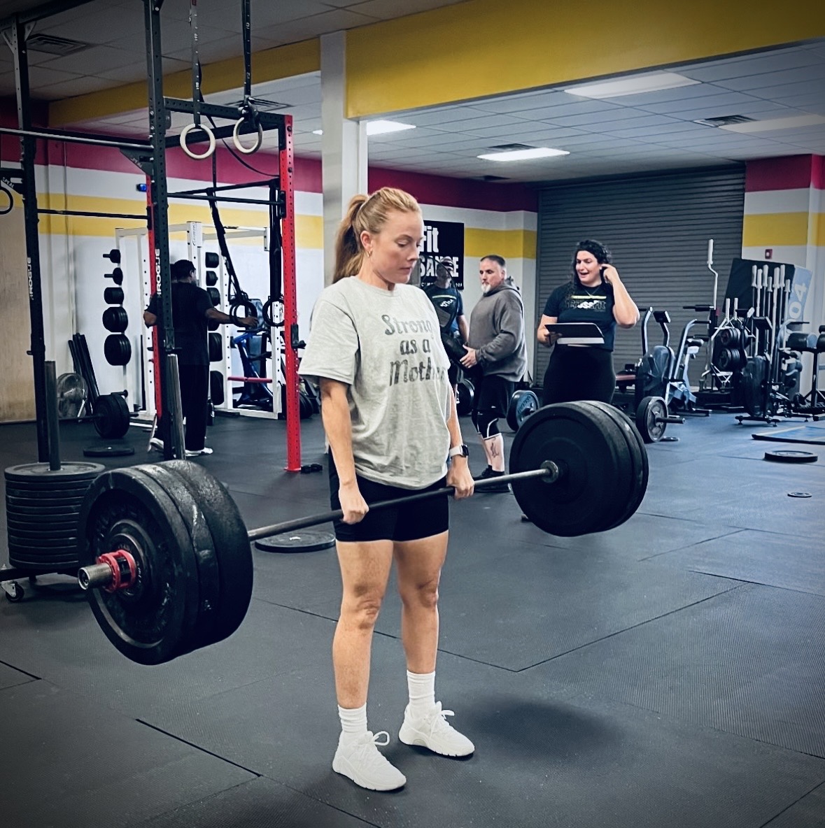 CrossFit Renaissance member performing a deadlift