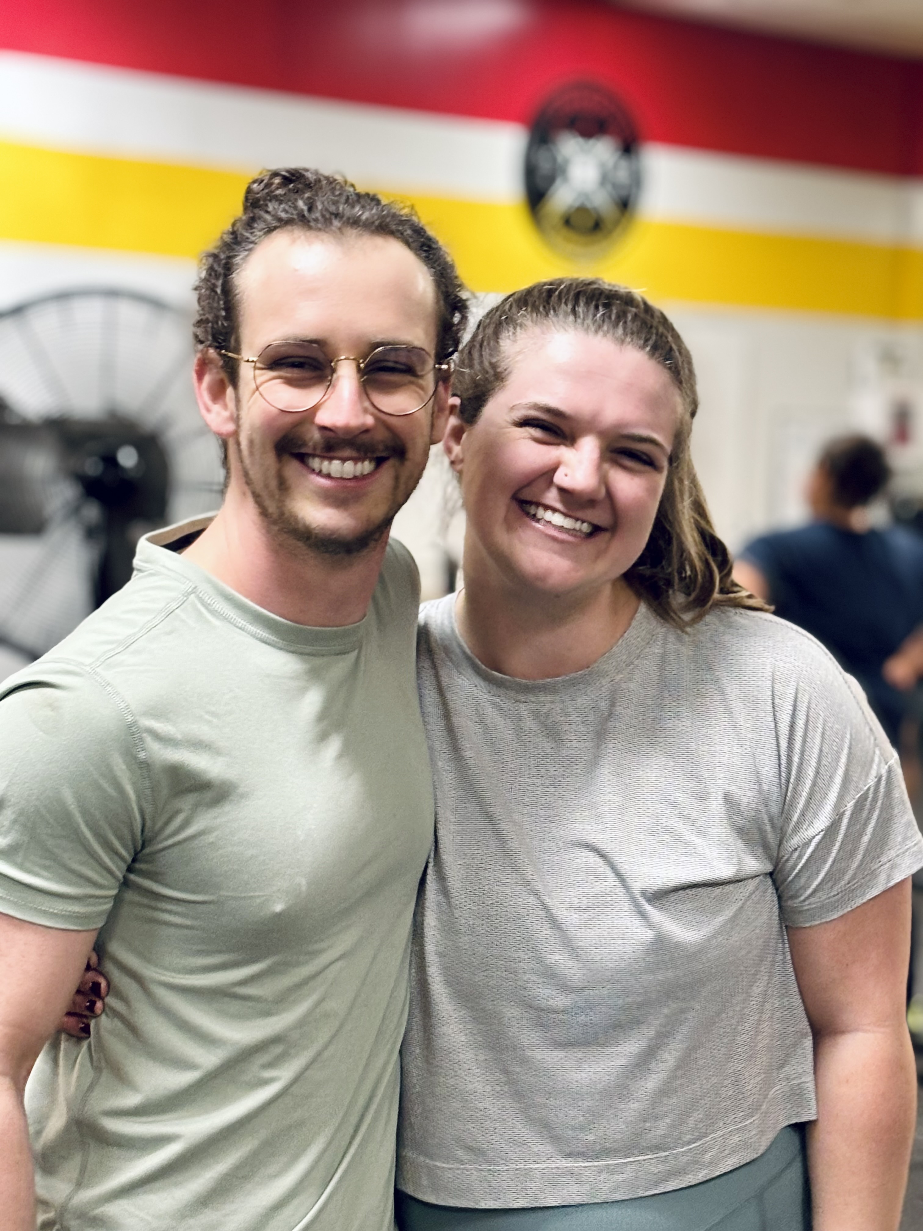Two smiling CrossFit Renaissance members