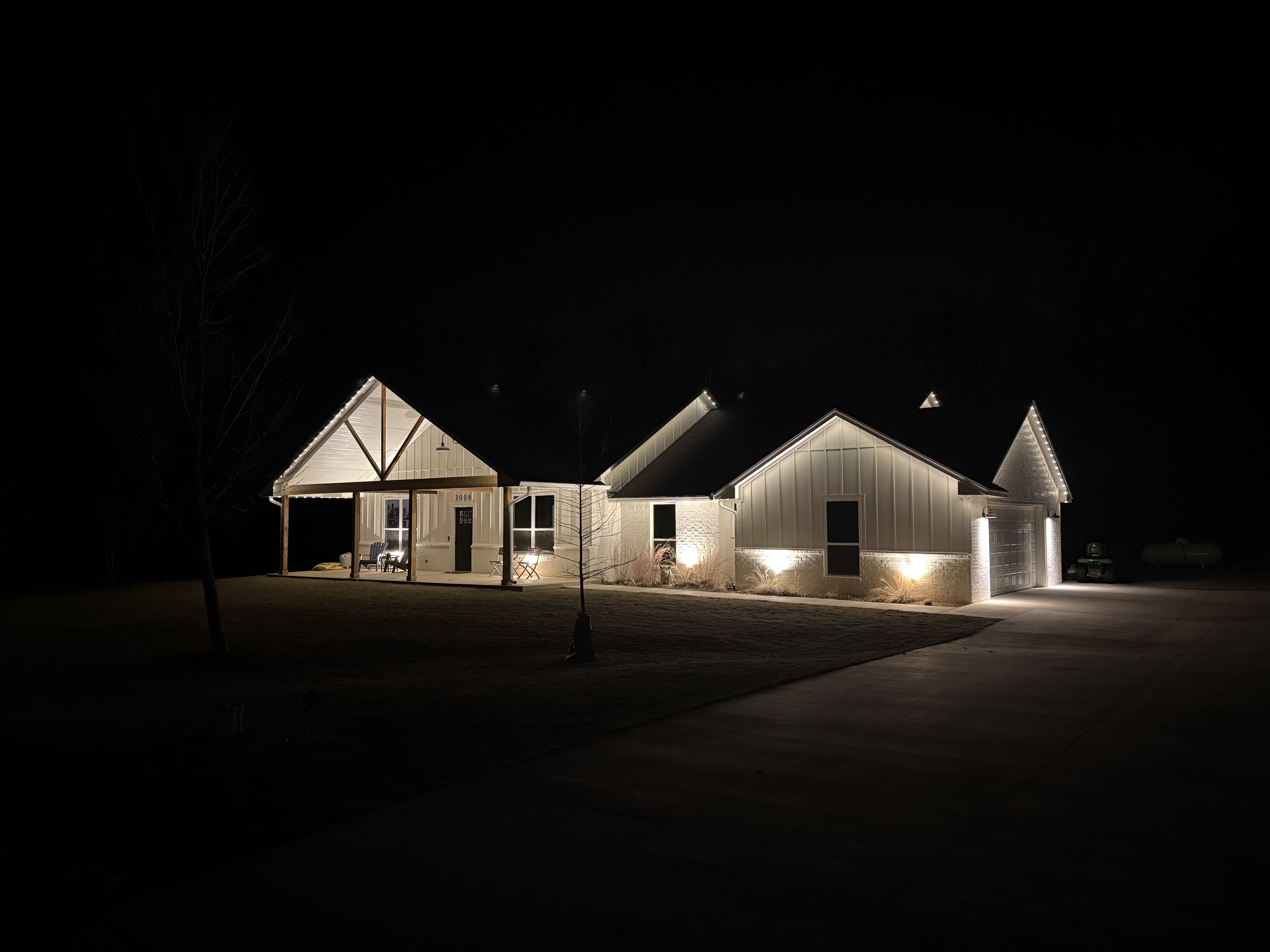 Permanent Exterior security lighting Edmond OK
